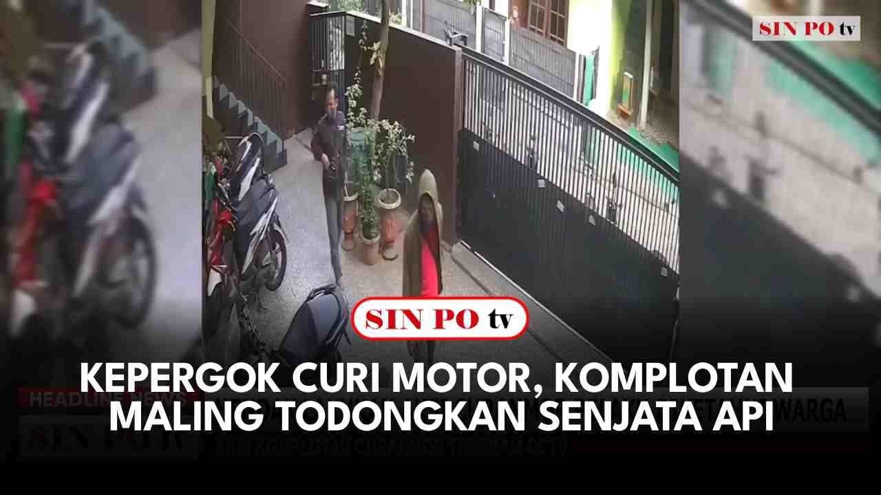 Kepergok Curi Motor, Komplotan Maling Todongkan Senjata Api