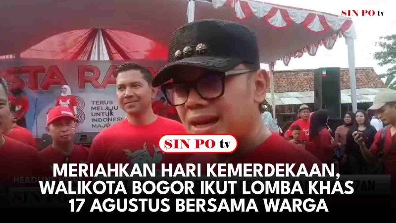 Meriahkan Hari Kemerdekaan, Walikota Bogor Ikut Lomba Khas 17 Agustus Bersama Warga