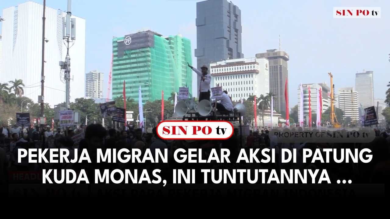 Pekerja Migran Gelar Aksi di Patung Kuda Monas, Ini Tuntutannya...