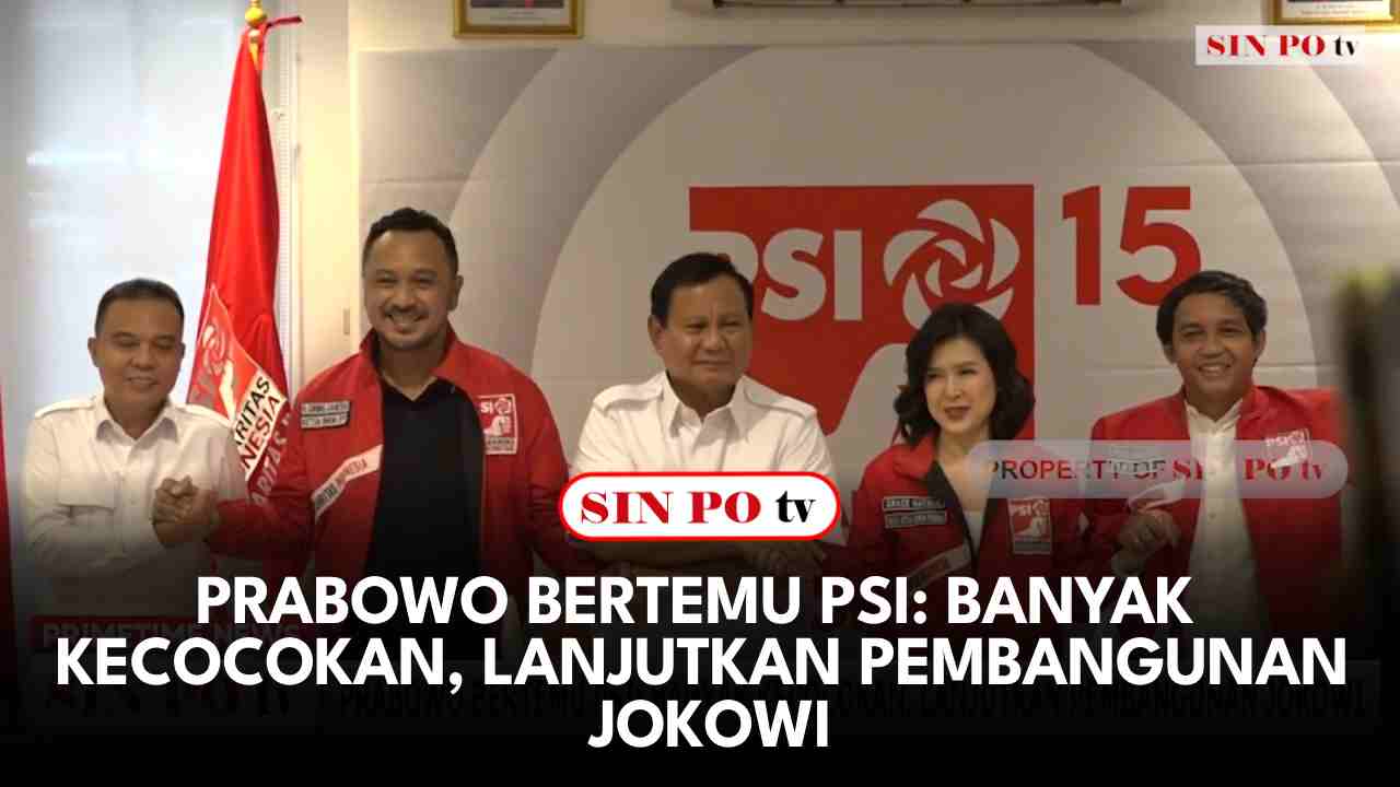 Ketua Umum Partai Gerindra Prabowo Subianto mendatangi kantor DPP Partai Solidaritas Indonesia (PSI)