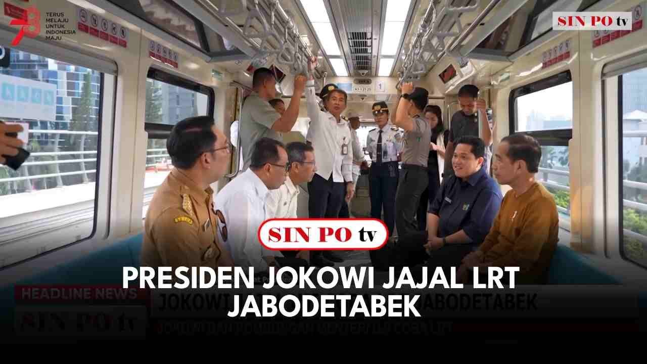 Presiden Jokowi Jajal LRT Jabodetabek