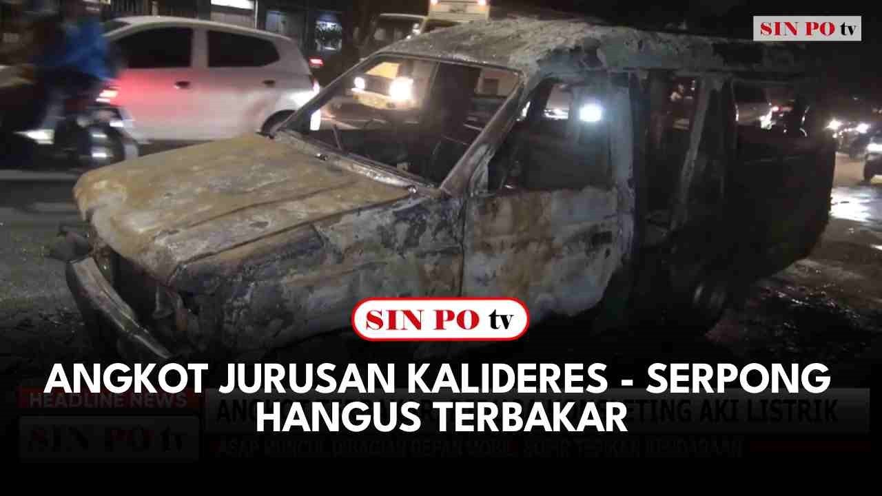 Angkot Jurusan Kalideres - Serpong Hangus Terbakar