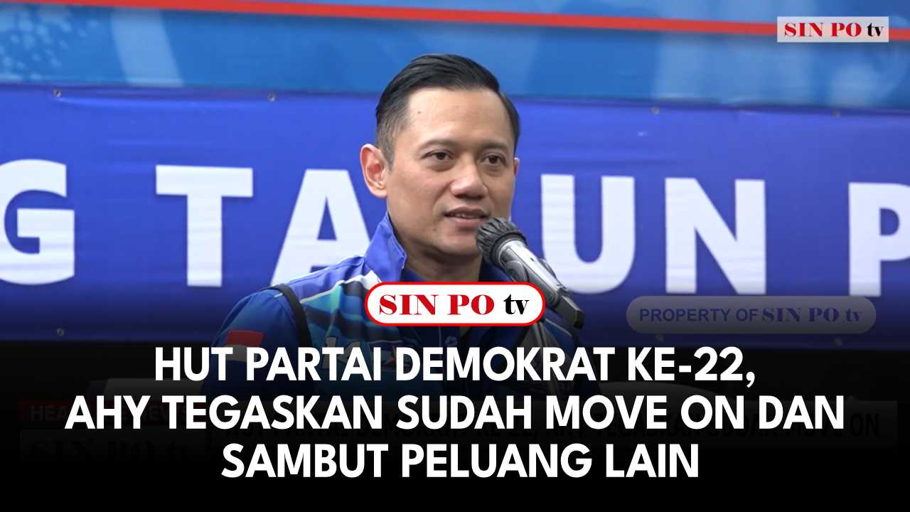 HUT Partai Demokrat Ke-22, AHY Tegaskan Sudah Move On dan Sambut Peluang Lain