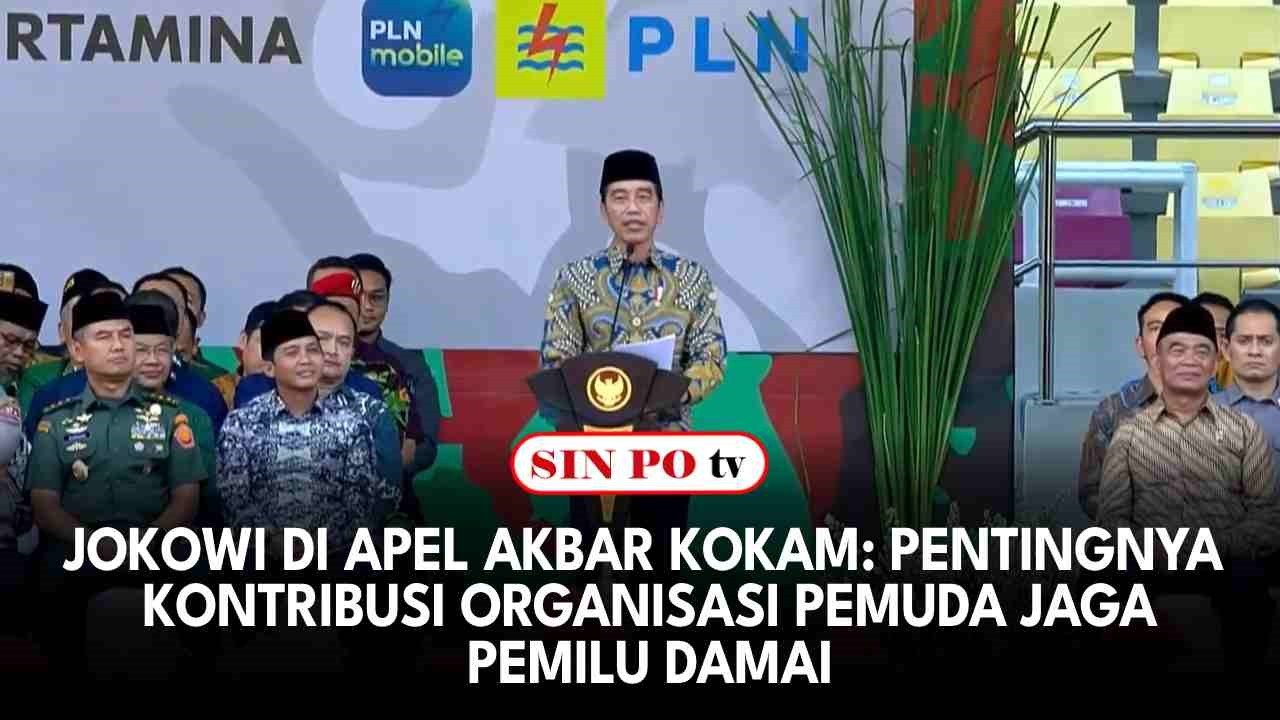 Jokowi Di Apel Akbar KOKAM: Pentingnya Kontribusi Organisasi Pemuda Jaga Pemilu Damai