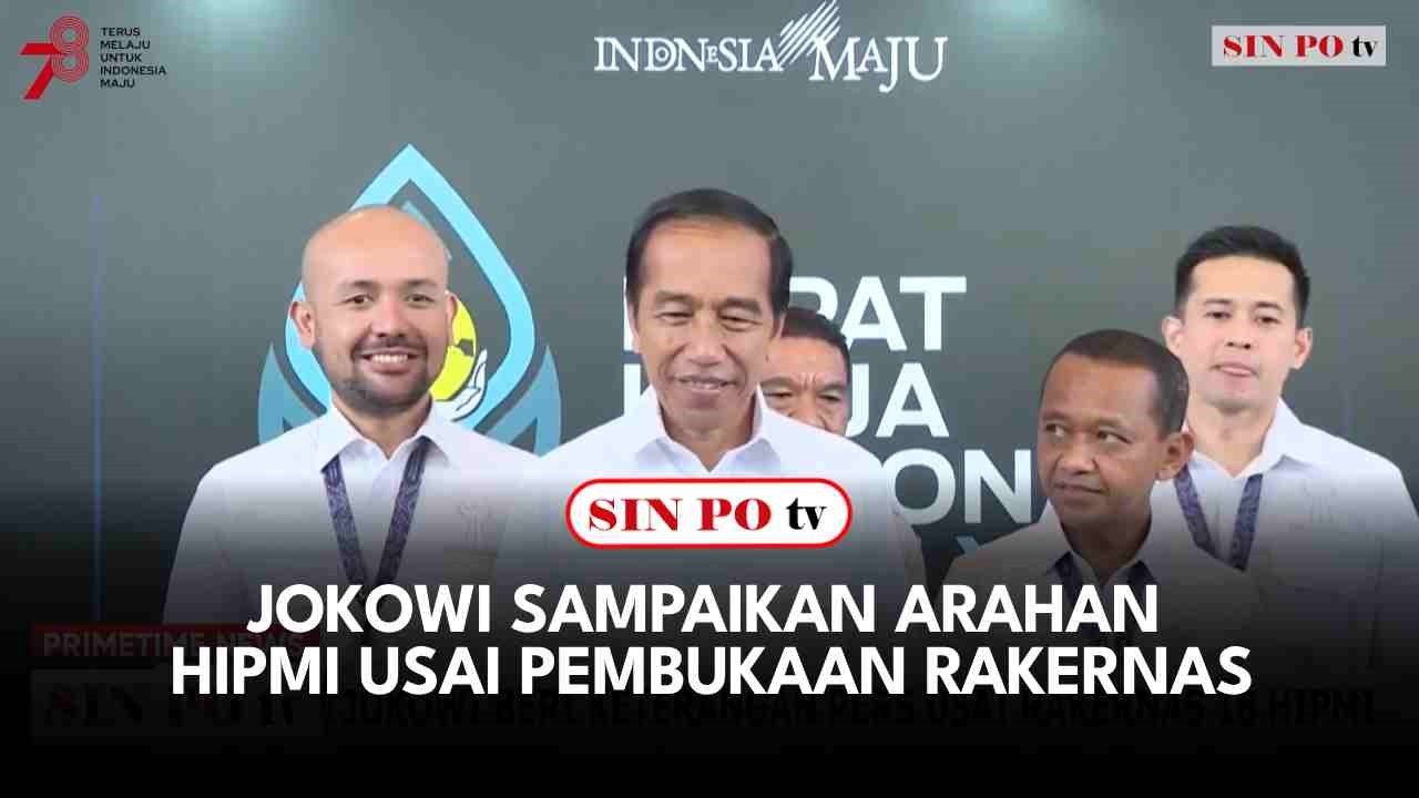 Jokowi Sampaikan Arahan HIPMI Usai Pembukaan Rakernas