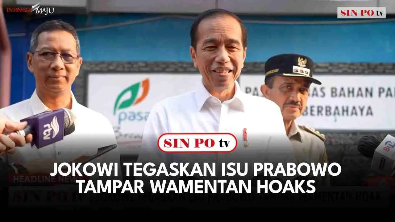 Jokowi Tegaskan Isu Prabowo Tampar Wamentan Hoaks