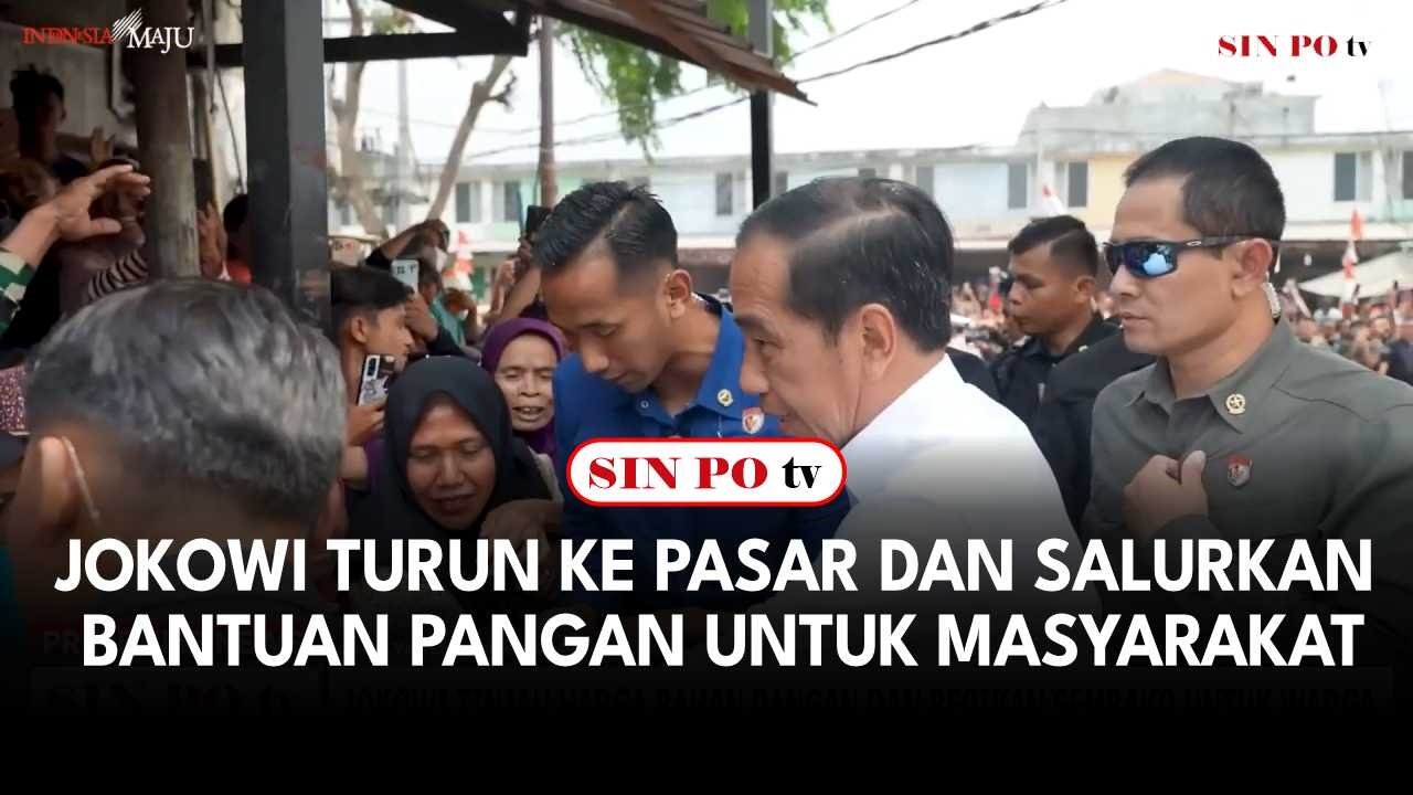 Jokowi Turun Ke Pasar Dan Salurkan Bantuan Pangan Untuk Masyarakat