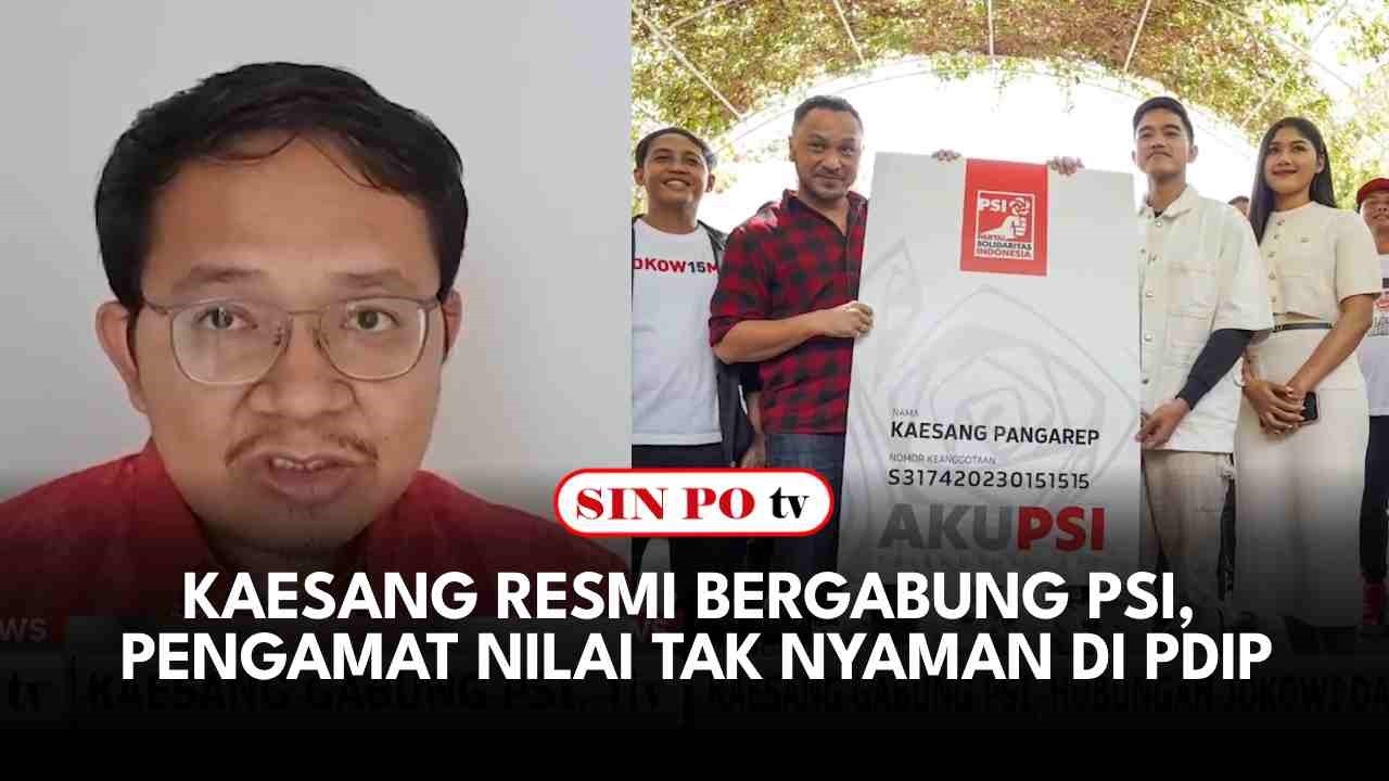 Kaesang Resmi Bergabung PSI, Pengamat Nilai Tak Nyaman Di PDIP