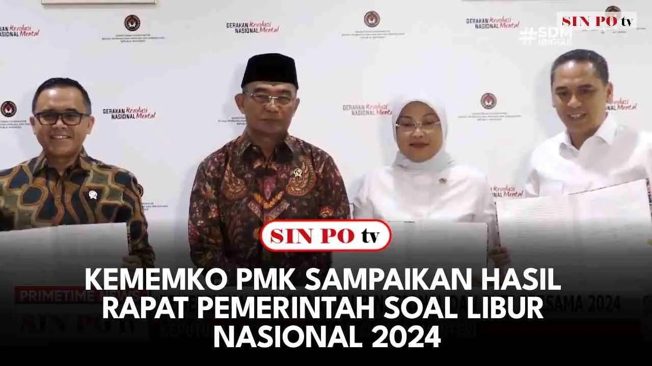 Kemenko PMK Sampaikan Hasil Rapat Pemerintah Soal Libur Nasional 2024