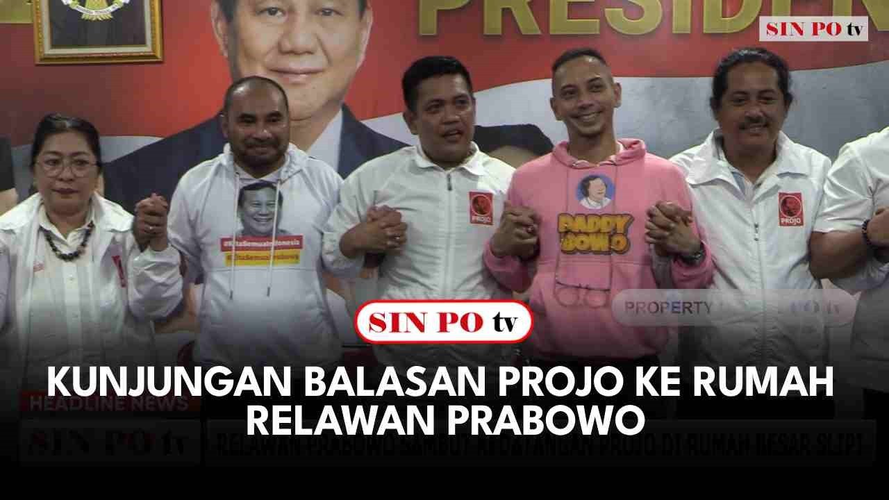 Kunjungan Balasan Projo Ke Rumah Relawan Prabowo