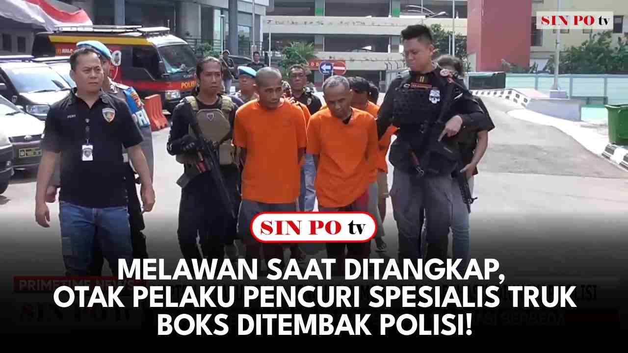 Melawan Saat Ditangkap, Otak Pelaku Pencuri Spesialis Truk Boks Ditembak Polisi!