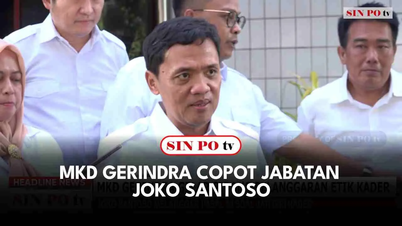 MKD Gerindra Copot Jabatan Joko Santoso