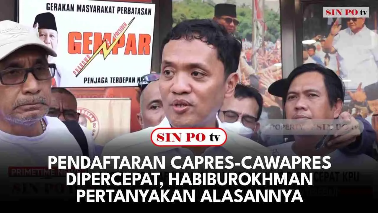 Pendaftaran Capres-Cawapres Dipercepat, Habiburokhman Pertanyakan Alasannya