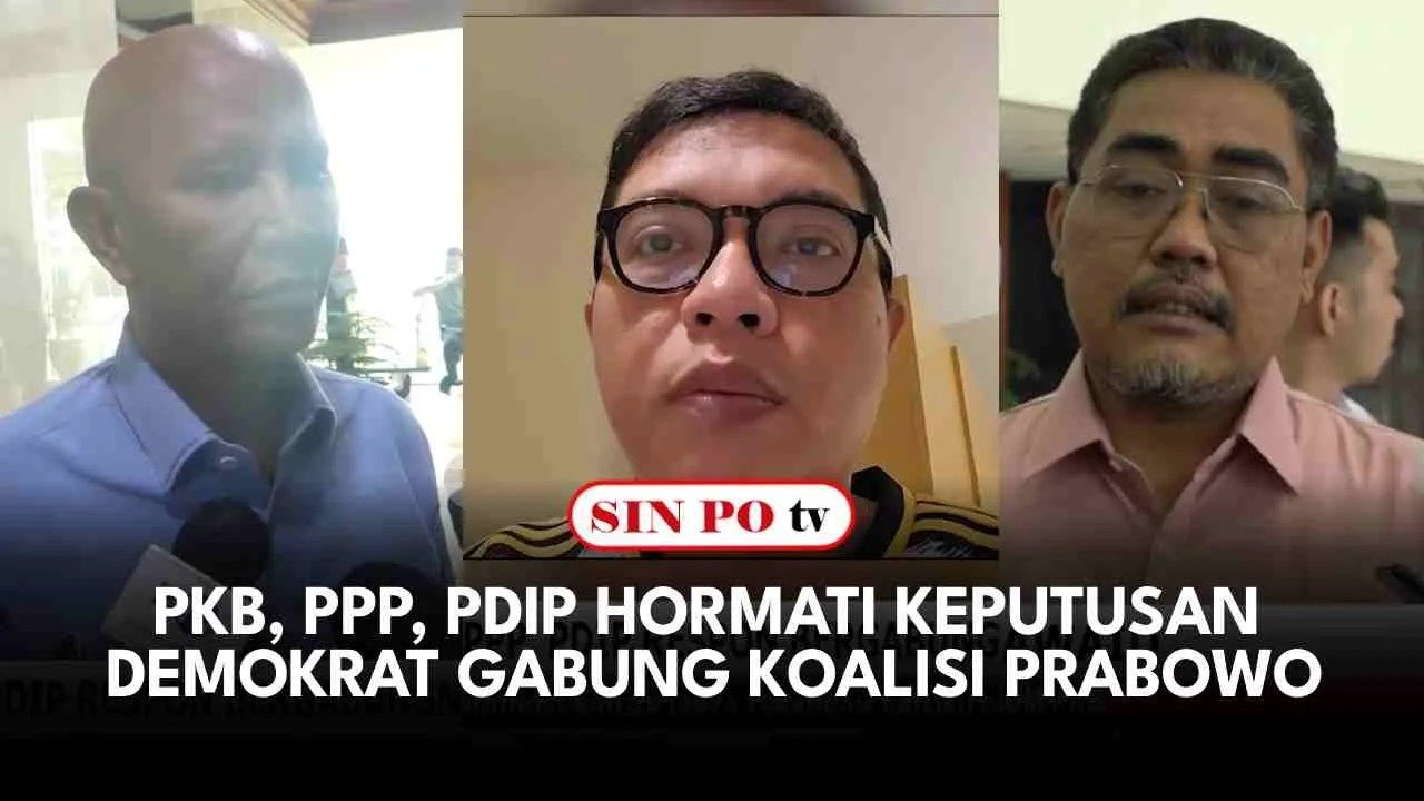 PKB, PPP, PDIP Hormati Keputusan Demokrat Gabung Koalisi Prabowo