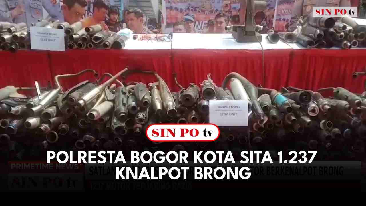 Polresta Bogor Kota Sita 1.237 Knalpot Brong