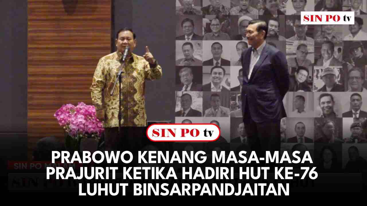 Prabowo Kenang Masa-Masa Prajurit Ketika Hadiri HUT Ke-76 Luhut Binsar Pandjaitan