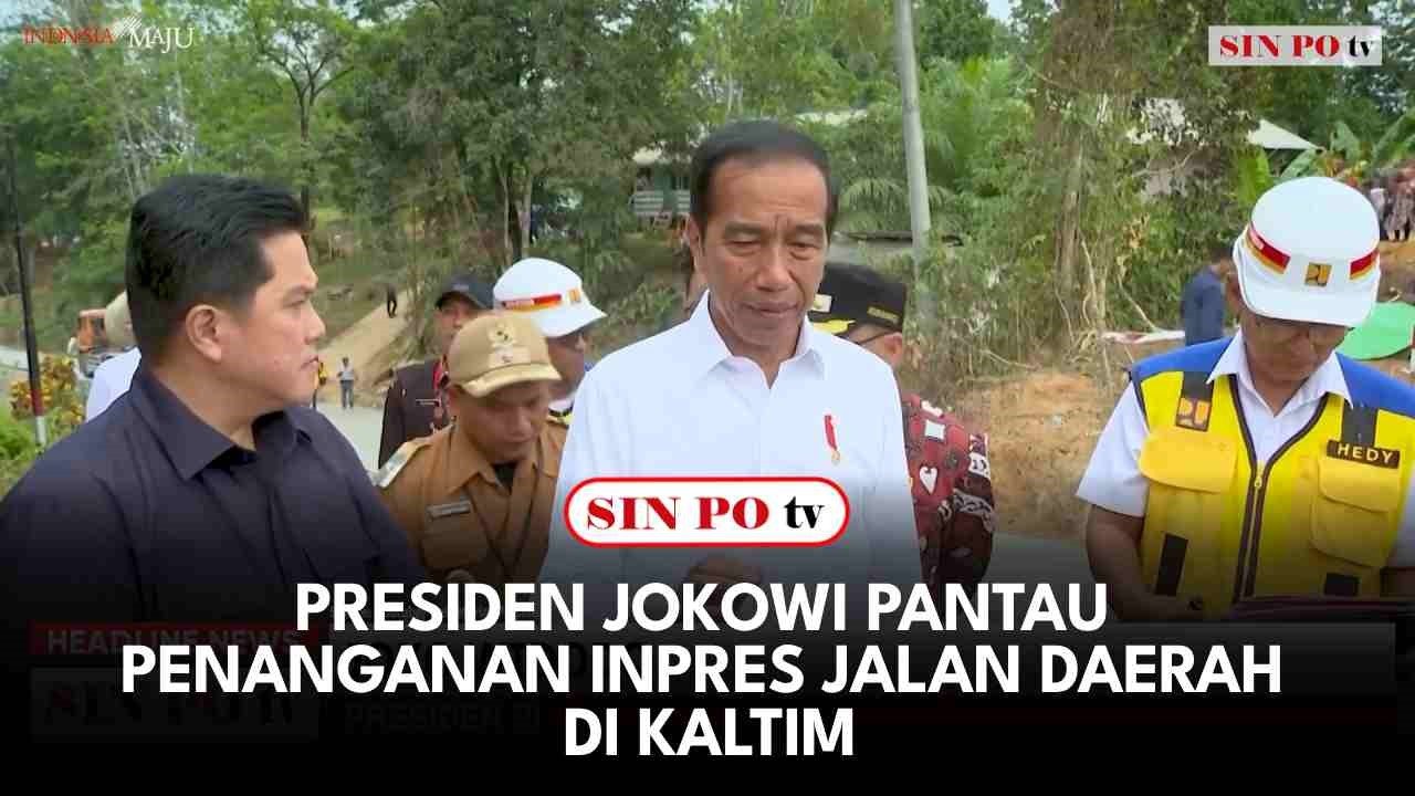 Presiden Jokowi Pantau Penanganan Inpres Jalan Daerah di Kaltim