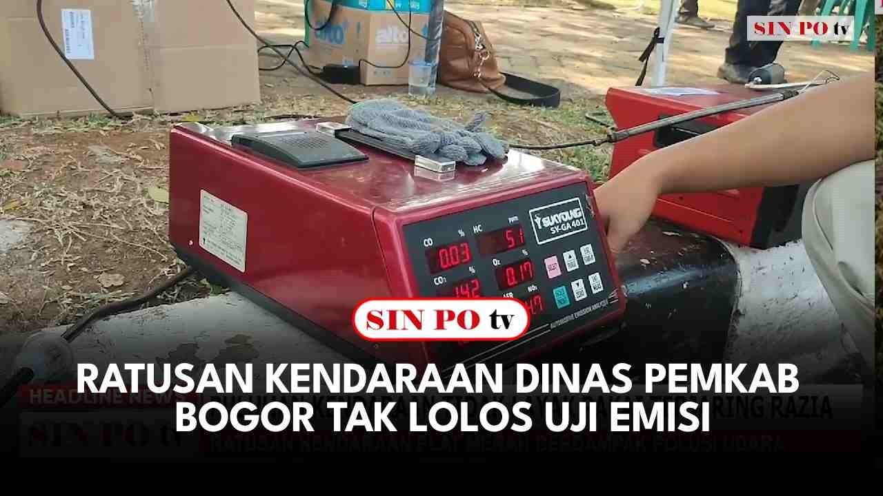 Ratusan Kendaraan Dinas Pemkab Bogor Tak Lolos Uji Emisi