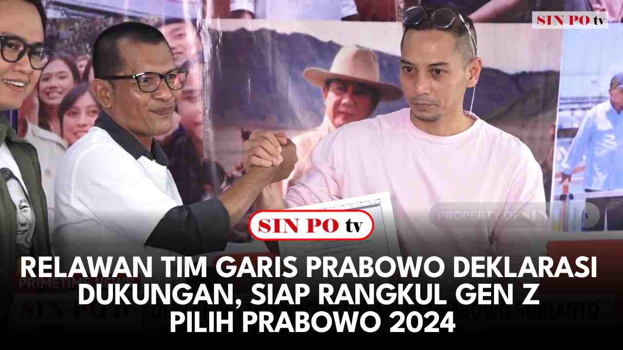 Relawan TIM GARIS Prabowo Deklarasi Dukungan, Siap Rangkul Gen Z Pilih Prabowo 2024