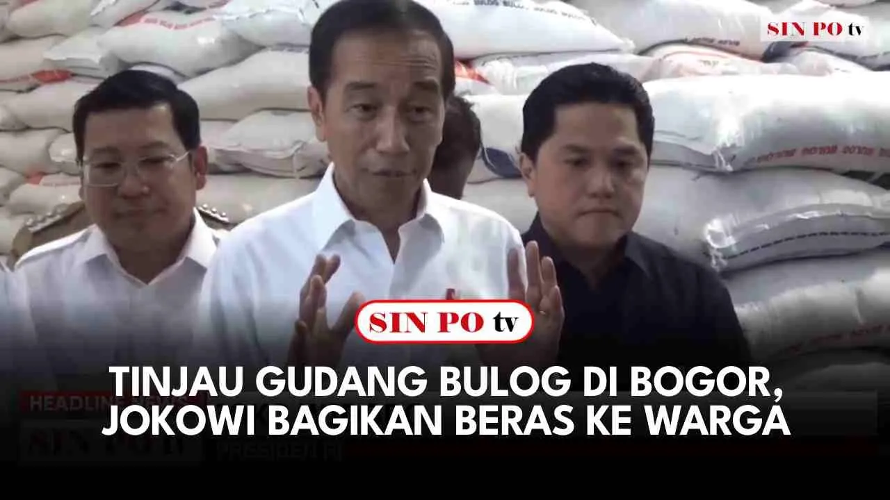 Tinjau Gudang Bulog Di Bogor, Jokowi Bagikan Beras Ke Warga