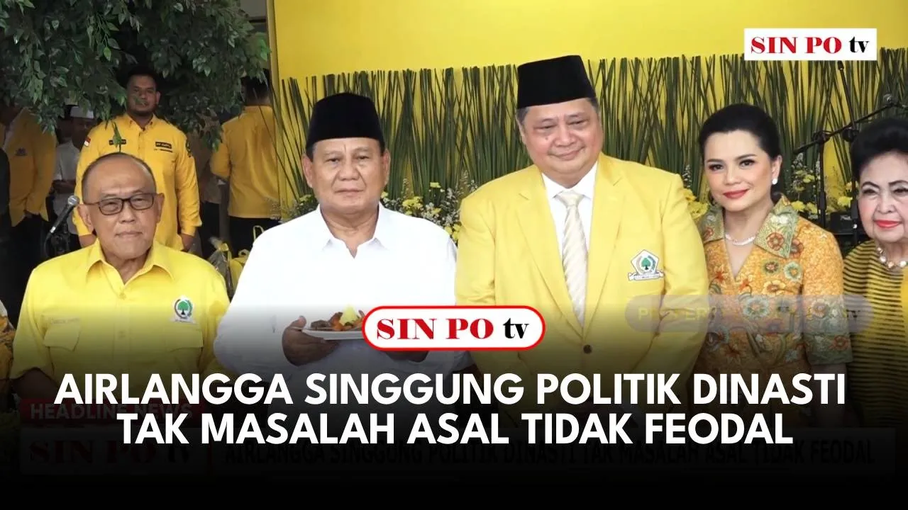 Airlangga Singgung Politik Dinasti Tak Masalah Asal Tidak Feodal