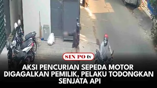 Aksi Pencurian Sepeda Motor Digagalkan Pemilik, Pelaku Todongkan Senjata Api