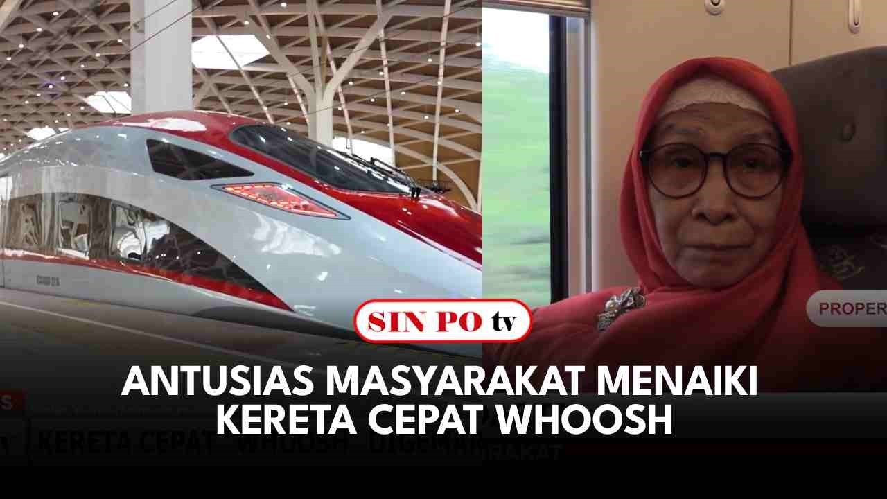 Antusias Masyarakat Menaiki Kereta Cepat Whoosh