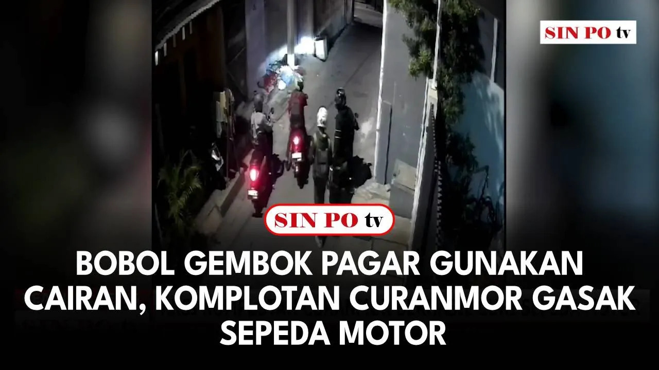 Bobol Gembok Pagar Gunakan Cairan, Komplotan Curanmor Gasak Sepeda Motor