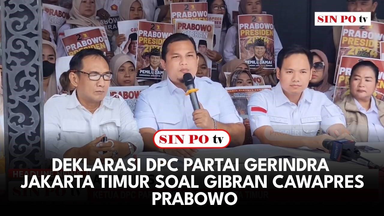 Deklarasi DPC Partai Gerindra Jakarta Timur Soal Gibran Cawapres Prabowo