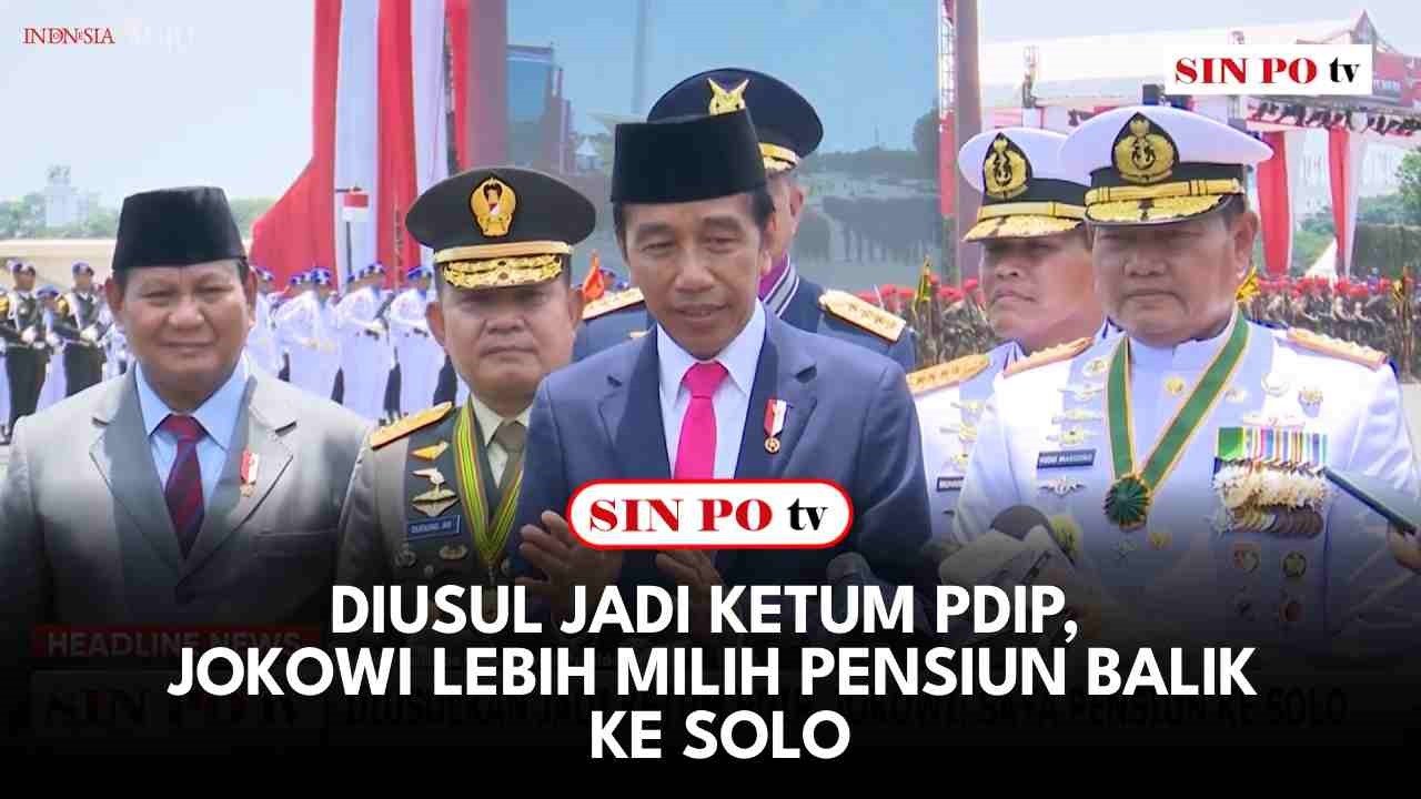 Diusul Jadi Ketum PDIP, Jokowi Lebih Milih Pensiun Balik ke Solo