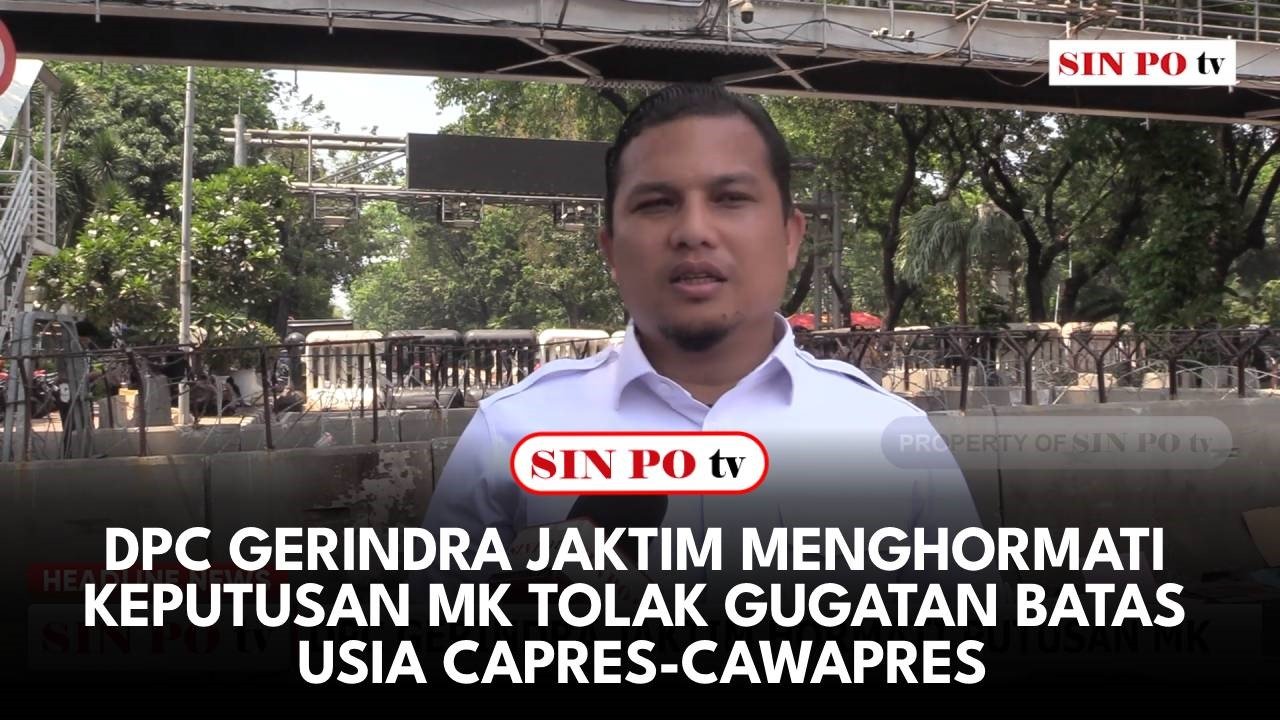 DPC Gerindra Jaktim Menghormati Keputusan MK Tolak Gugatan Batas Usia Capres-Cawapres