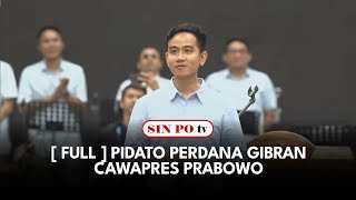 [ FULL ] Pidato Perdana Gibran Cawapres Prabowo