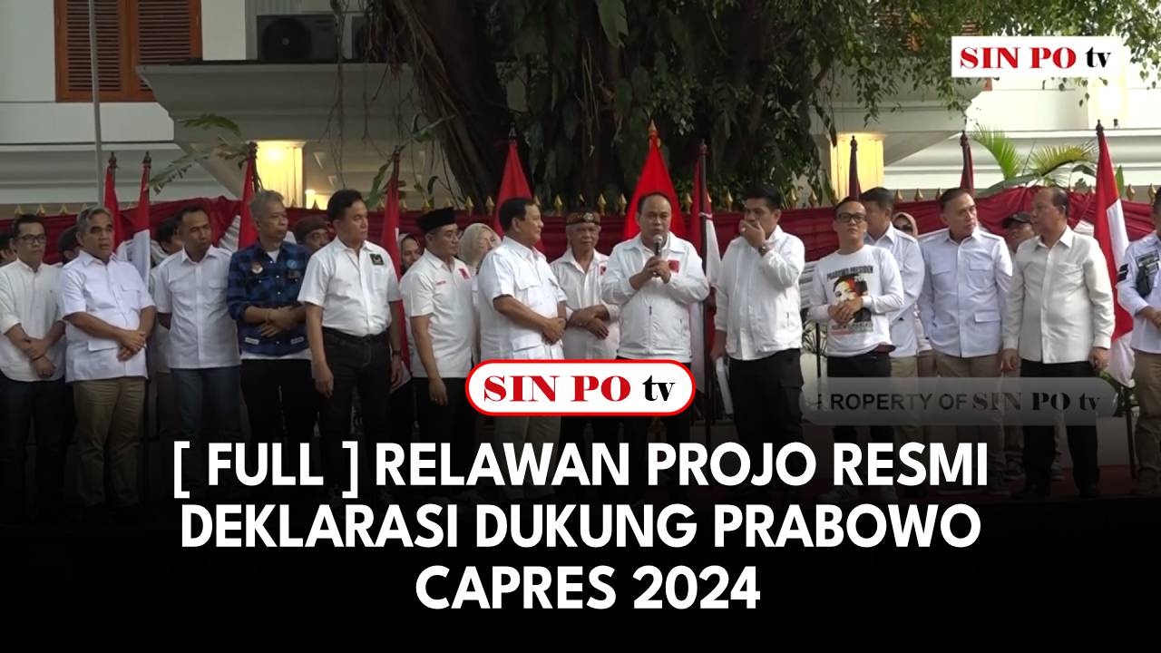 Relawan Projo Resmi Deklarasi Dukung Prabowo Capres 2024