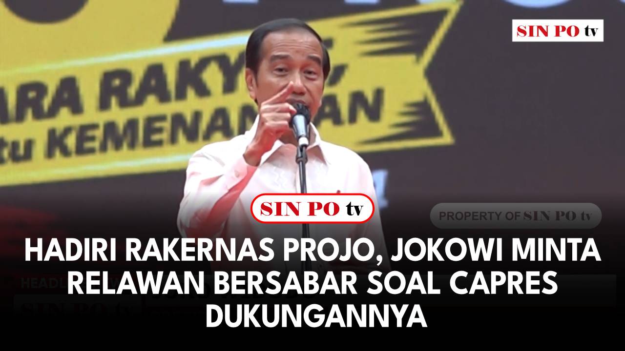 Hadiri Rakernas Projo, Jokowi Minta Relawan Bersabar Soal Capres Dukungannya