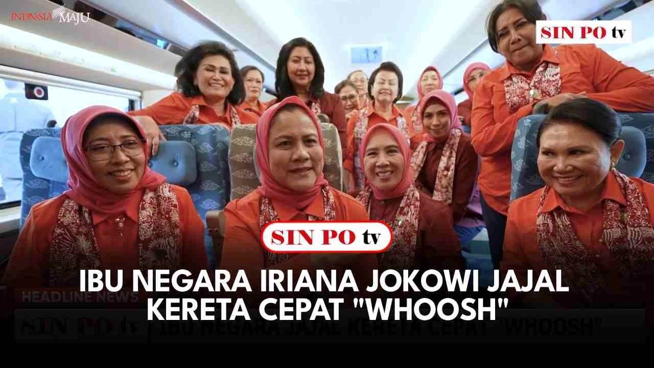 Ibu Negara Iriana Jokowi Jajal Kereta Cepat "WHOOSH"