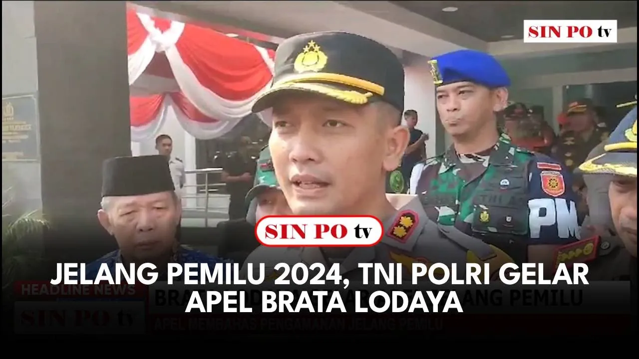 Jelang Pemilu 2024, TNI Polri Gelar Apel Brata Lodaya