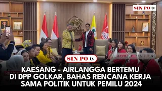 Kaesang - Airlangga Bertemu di DPP Golkar, Bahas Rencana Kerja Sama Politik Untuk Pemilu 2024