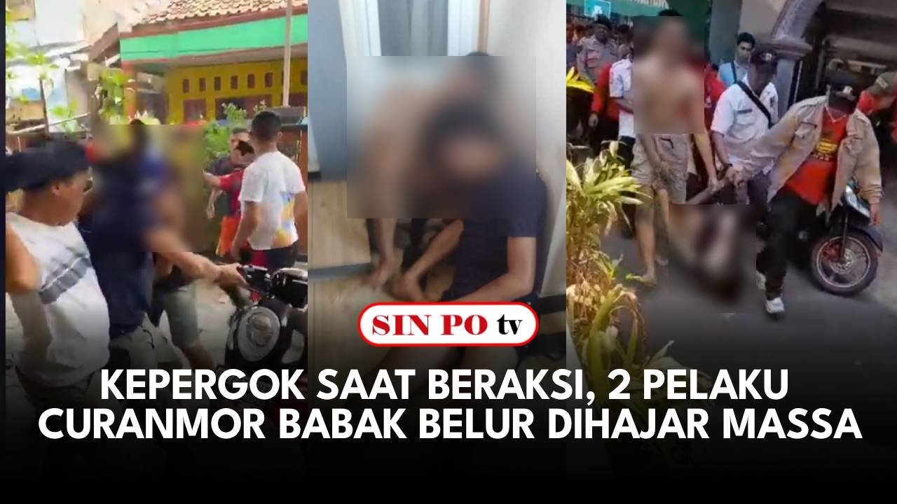 Kepergok saat Beraksi, 2 Pelaku Curanmor Babak Belur Dihajar Massa