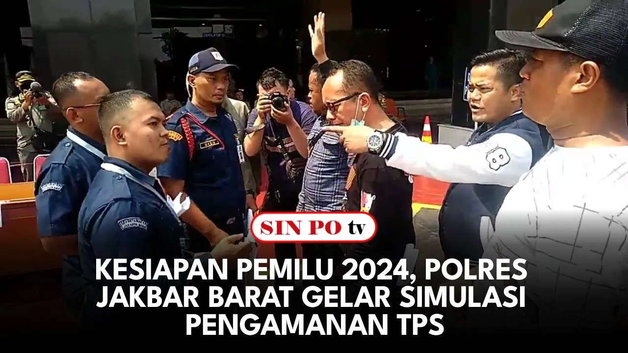 Kesiapan Pemilu 2024, Polres Jakbar Barat Gelar Simulasi Pengamanan TPS