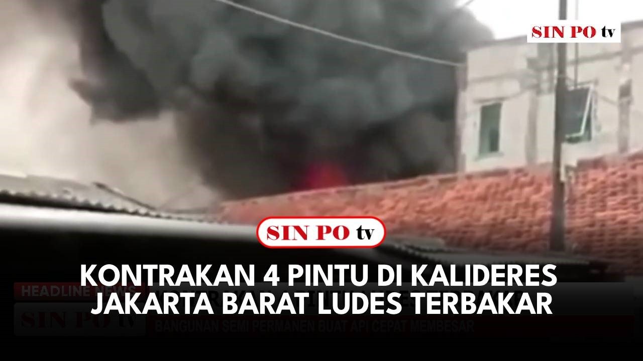 Kontrakan 4 Pintu Di Kalideres Jakarta Barat Ludes Terbakar