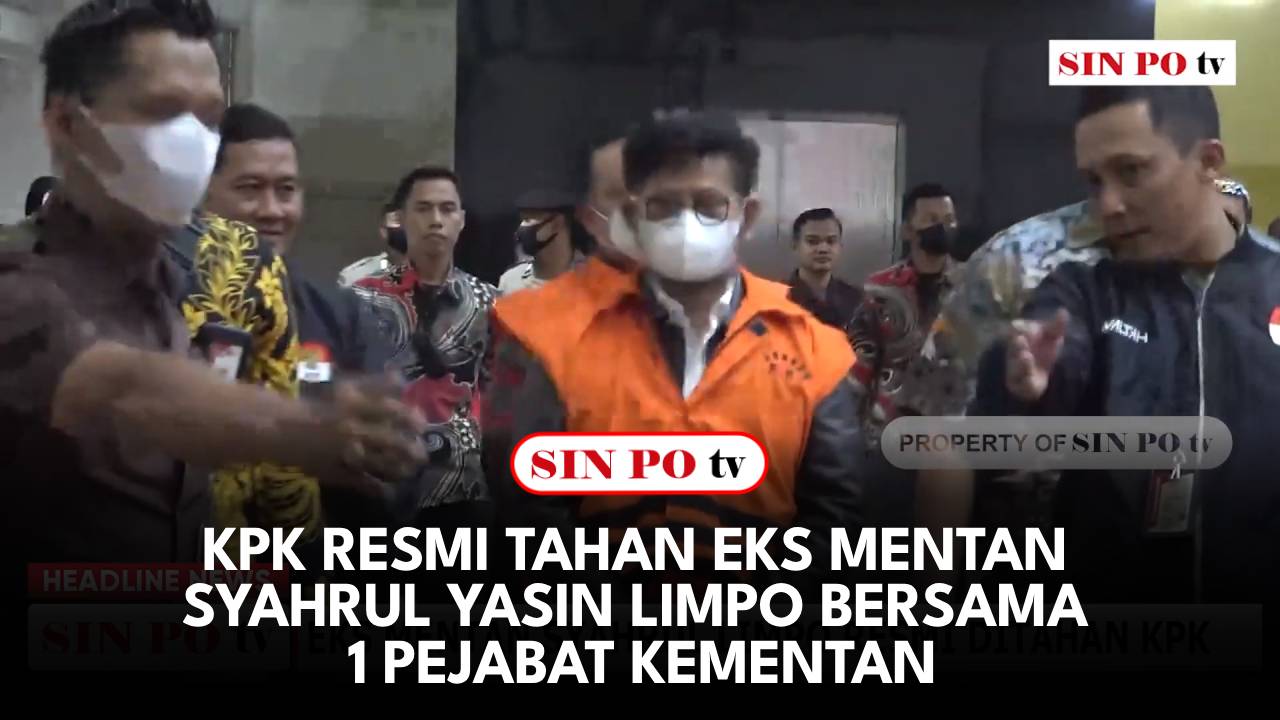 KPK Resmi Tahan Eks Mentan Syahrul Yasin Limpo Bersama 1 Pejabat Kementan