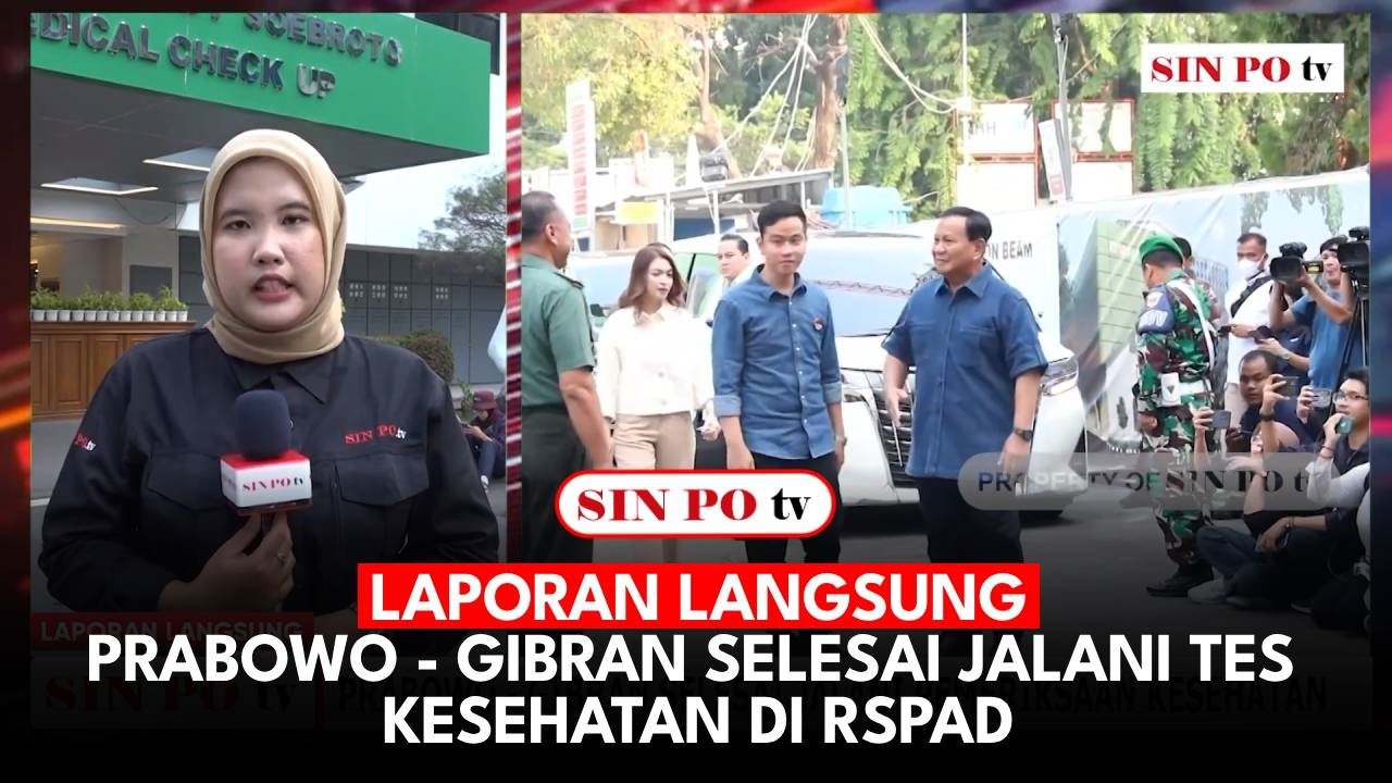 Laporan Langsung: Prabowo - Gibran Selesai Jalani Tes Kesehatan Di RSPAD