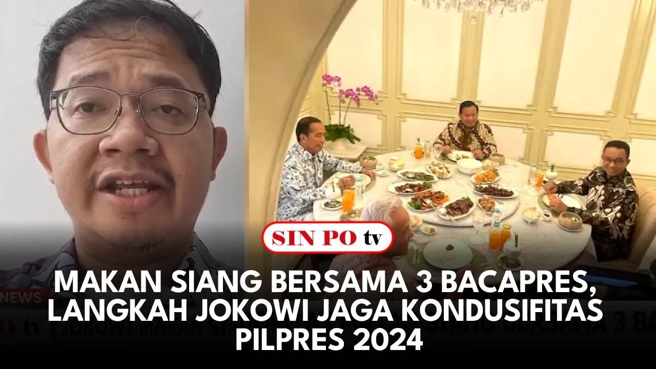 Makan Siang Bersama 3 Bacapres, Langkah Jokowi Jaga Kondusifitas Pilpres 2024