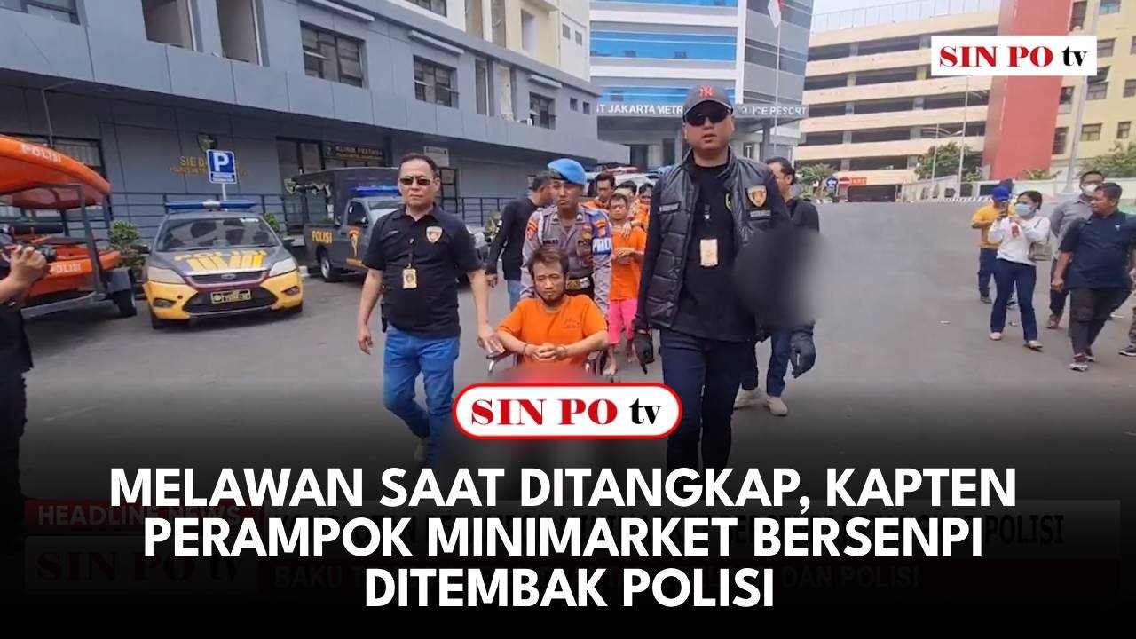 Melawan Saat Ditangkap, Kapten Perampok Minimarket Bersenpi Ditembak Polisi