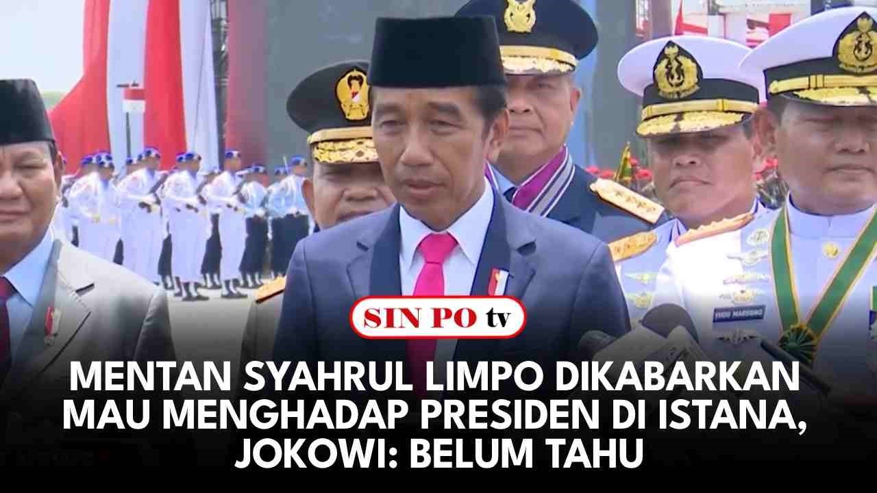 Mentan Syahrul Limpo Dikabarkan Mau Menghadap Presiden di Istana, Jokowi: Belum Tahu