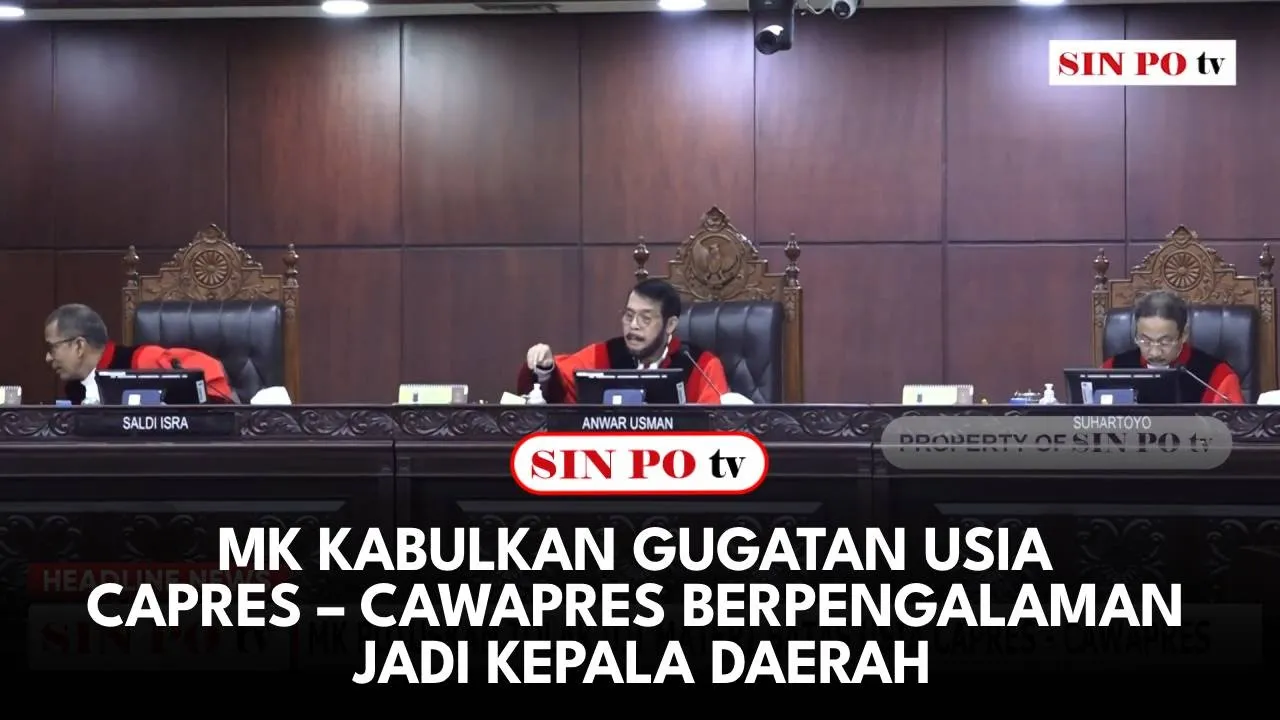 MK Kabulkan Gugatan Usia Capres – Cawapres Berpengalaman Jadi Kepala Daerah