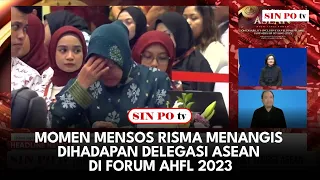 Momen Mensos Risma Menangis Dihadapan Delegasi ASEAN di Forum AHFL 2023