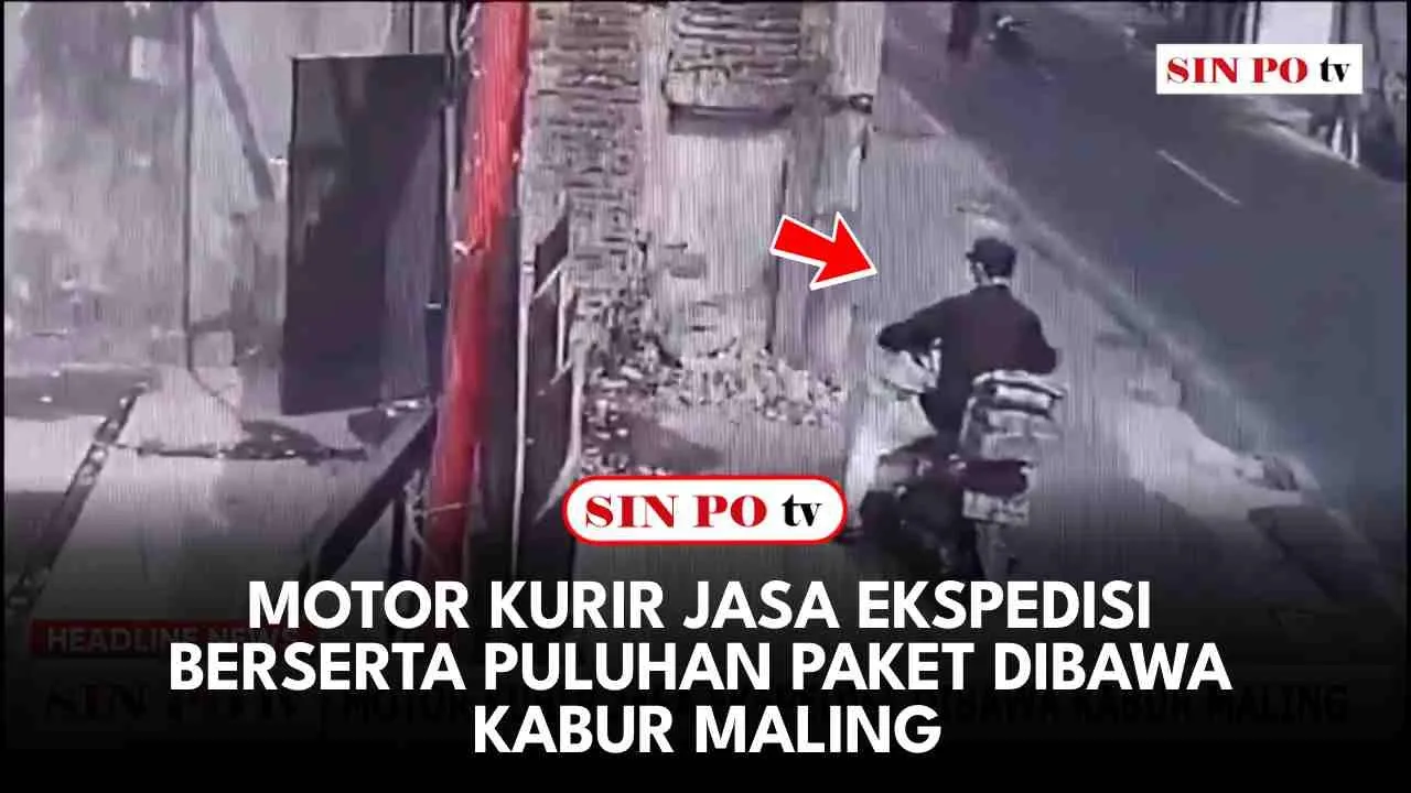 Motor Kurir Jasa Ekspedisi Berserta Puluhan Paket Dibawa Kabur Maling