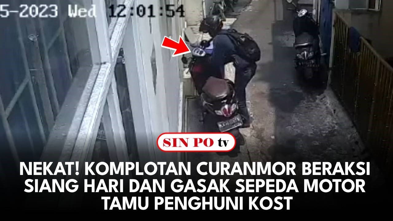 Nekat! Komplotan Curanmor Beraksi Siang Hari Dan Gasak Sepeda Motor Tamu Penghuni Kost