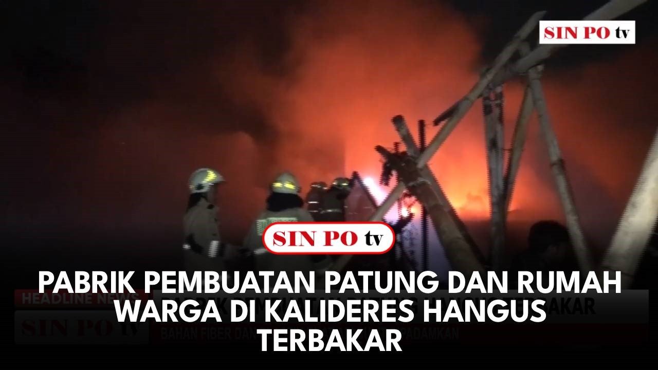 Pabrik Pembuatan Patung Dan Rumah Warga di Kalideres Hangus Terbakar